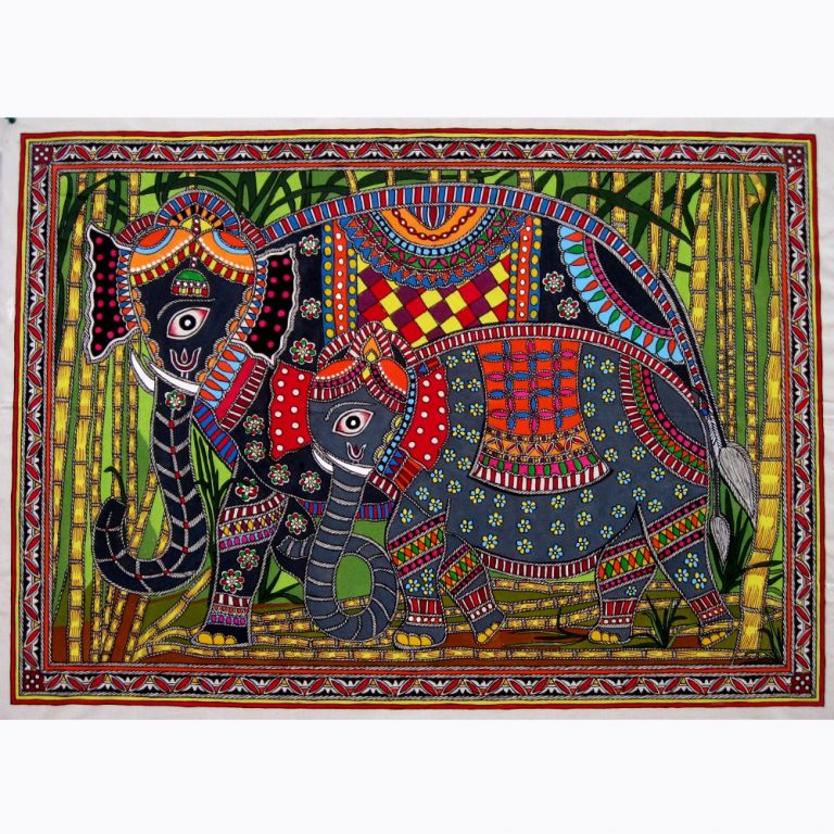 Large Size Madhubani Painting/Wall Hanging – Art Home